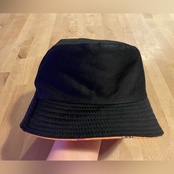 Ernie Bucket Hat Orange Black Reversible Unisex Sesame Street Cartoon Fisherman - Picture 12 of 14